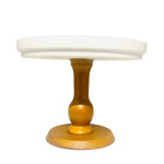 Suporte Wood de porcelana alto 